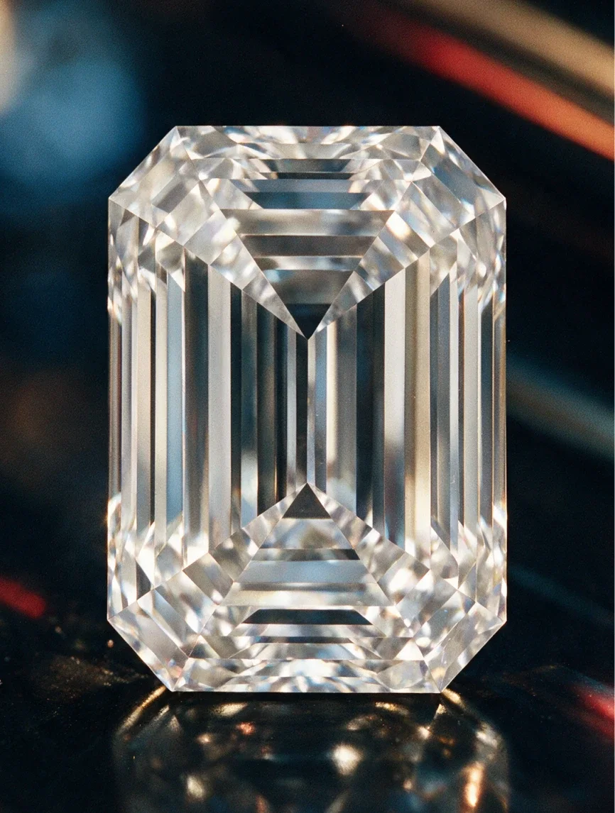 Emerald-cut diamond